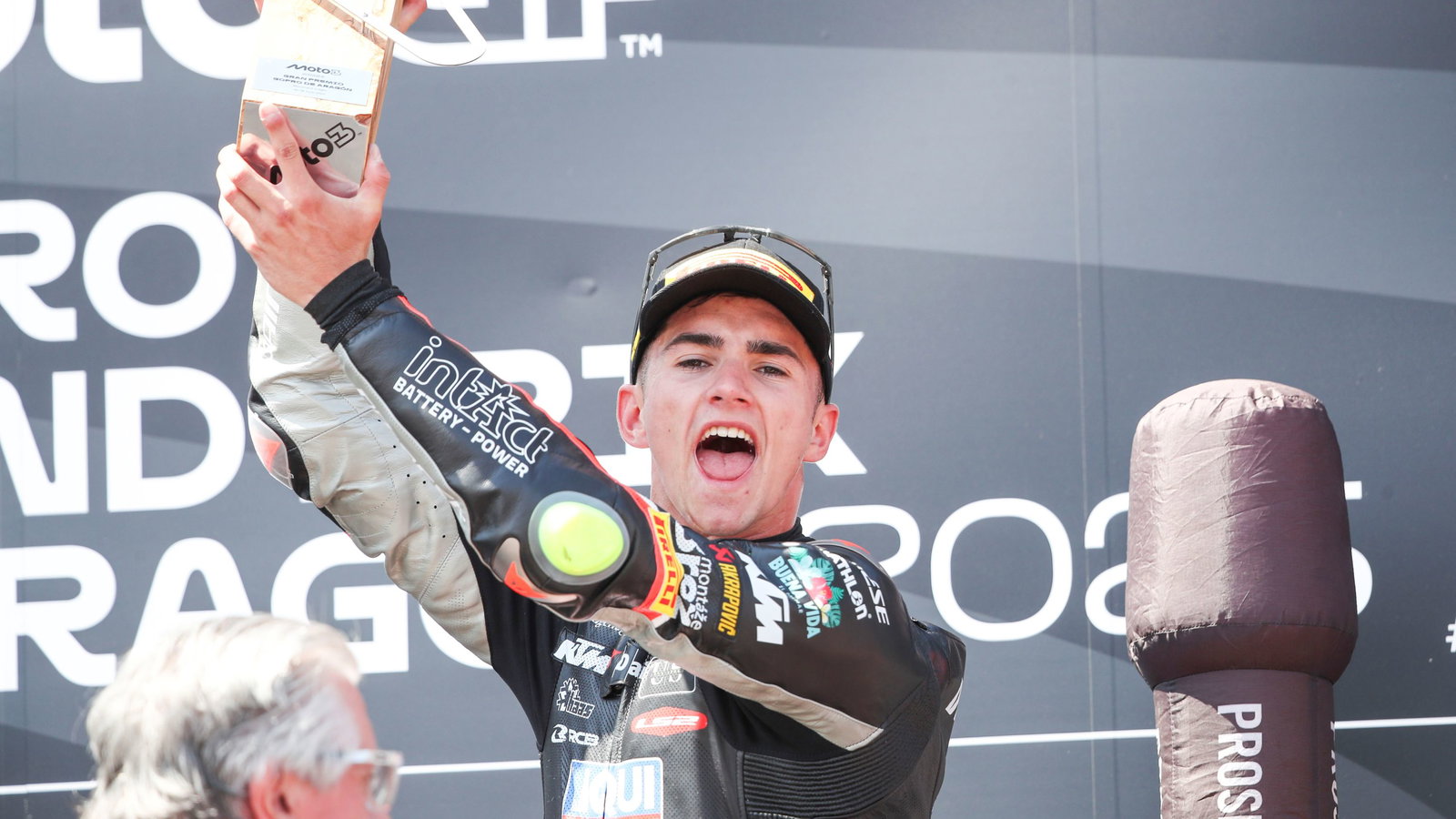 David Munoz, Race winner, Moto3, Aragon, 2025.